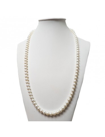 Collana Nimei - Antiqua - Lunga - Perle - 6,5 - 7 mm -NIMEIANTIQUA657B