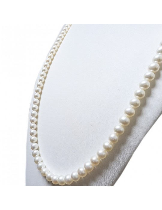 Collana Nimei - Antiqua - Lunga - Perle - 6,5 - 7 mm -NIMEIANTIQUA657B