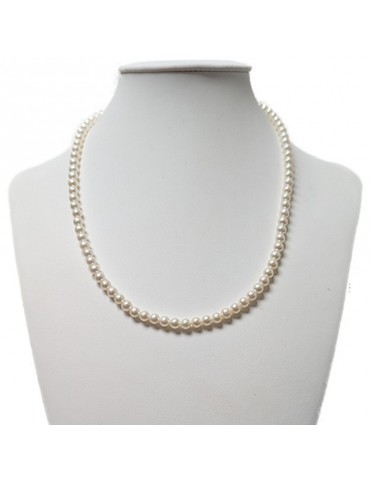 Nimei Necklace - Gold - Freshwater Pearls - 5 - 5.5 mm - NIMEIGOLD555