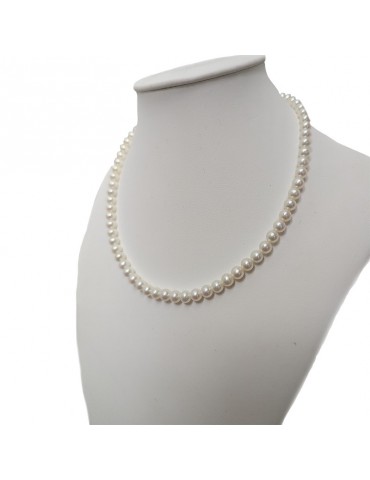 Nimei Necklace - Gold - Freshwater Pearls - 5.5 - 6 mm - NIMEIGOLD556 2