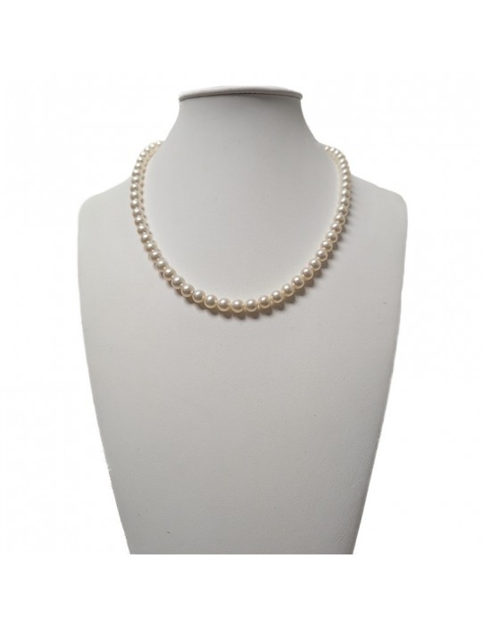 Collana Nimei - Gold - Filo - Perle Freshwater 6 - 6,5 mm-NIMEIGOLD665