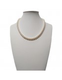 Nimei Necklace - Gold - Wire - Freshwater Pearls 6 - 6.5 mm-NIMEIGOLD665