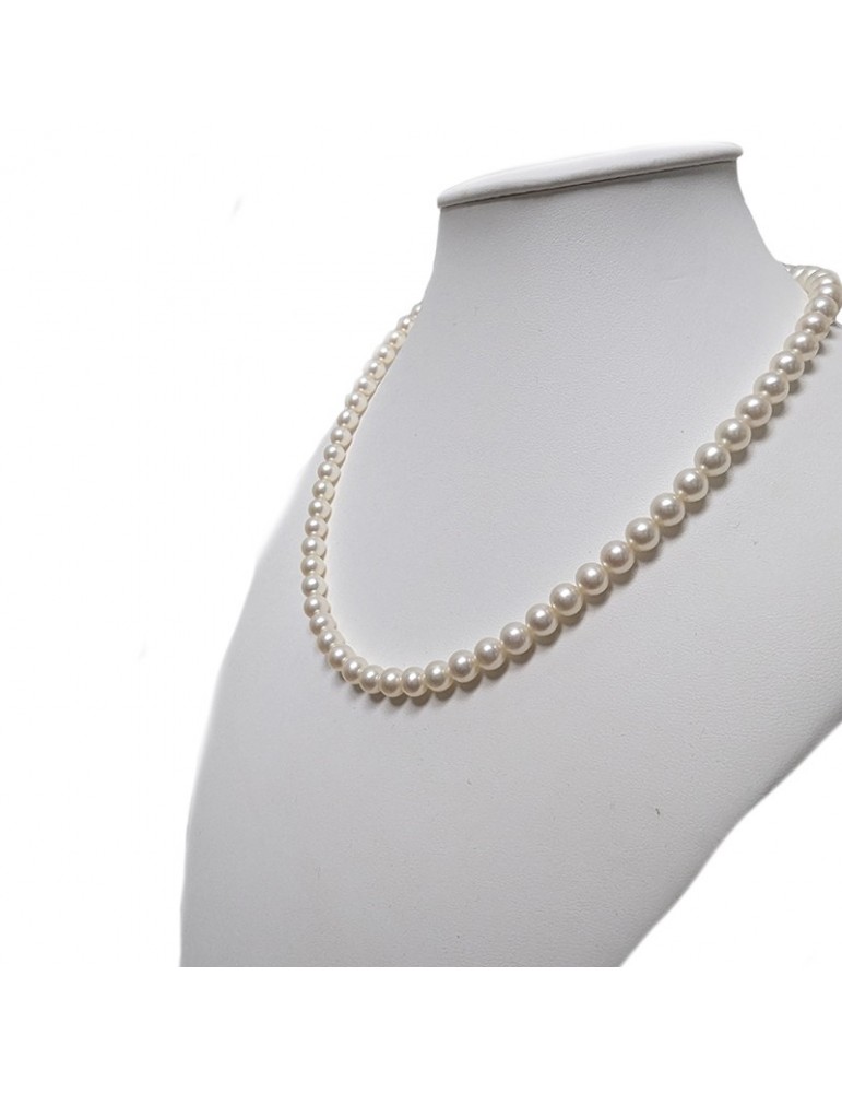 Collana Nimei - Gold - Filo - Perle Freshwater 6 - 6,5 mm-NIMEIGOLD665