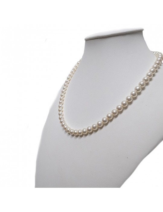 Collana Nimei - Gold - Filo - Perle Freshwater 6 - 6,5 mm-NIMEIGOLD665