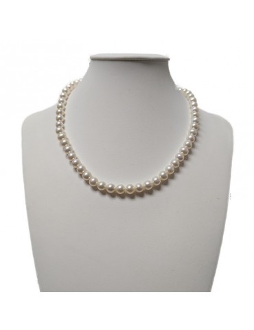Collana Nimei - Filo di Perle -Freshwater Gold-7 - 7,5 mm-NIMEIGOLD775