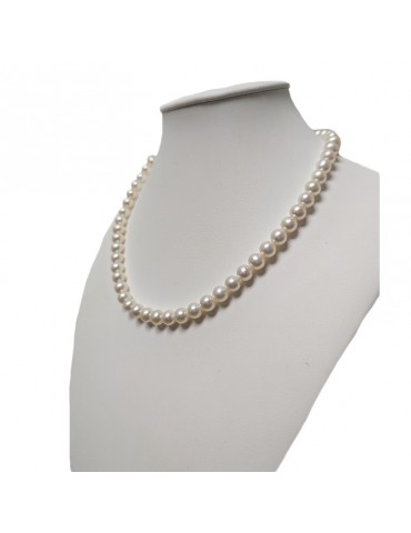 Collana Nimei - Filo di Perle -Freshwater Gold-7 - 7,5 mm-NIMEIGOLD775 2