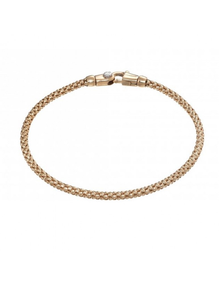 Chimento Bracelet - Tradition Gold Pomegranate in 18k Rose Gold with Diamond 0.03 ct - 19 cm - 0