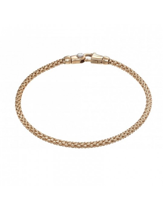 Chimento Bracelet - Tradition Gold Pomegranate in 18k Rose Gold with Diamond 0.03 ct - 19 cm - 0