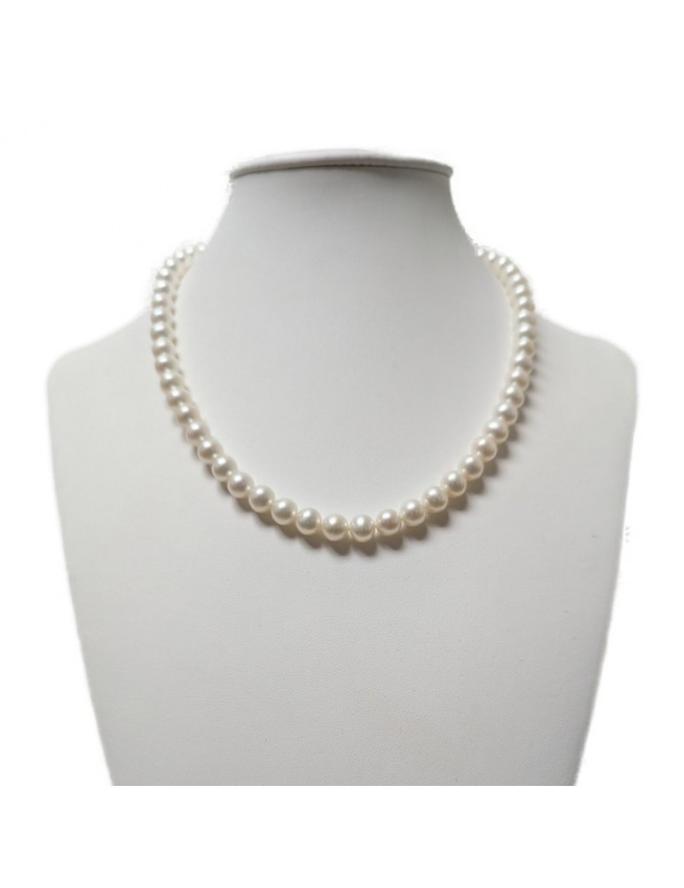 Nimei Necklace - Freshwater Pearls - Pure 7 - 7.5 mm - NIMEIPURA775