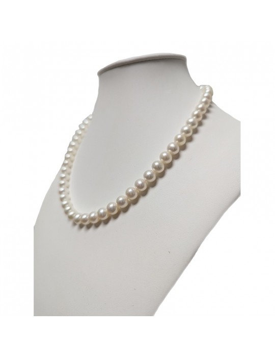 Nimei Necklace - Freshwater Pearls - Pure 7 - 7.5 mm - NIMEIPURA775