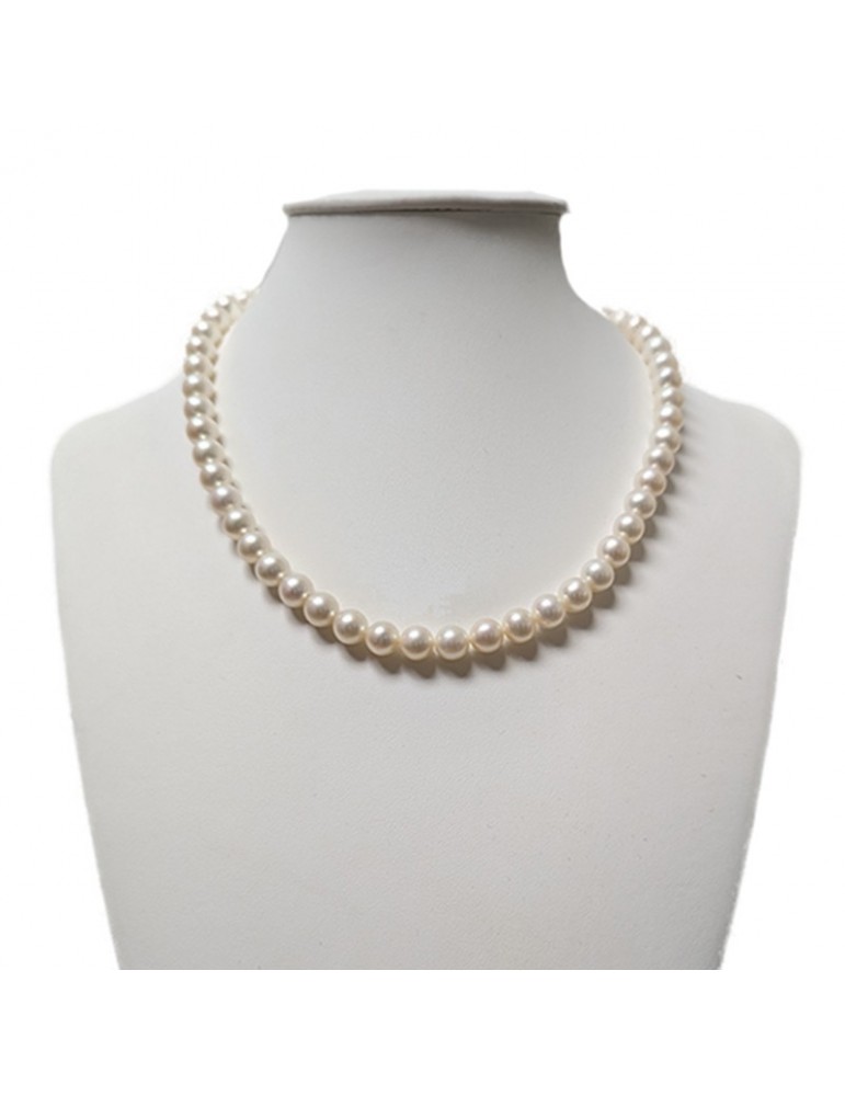Nimei Necklace - Pure Freshwater Pearls - 7.5 - 8 mm - NIMEIPURA758