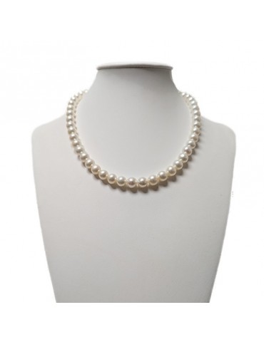Nimei Necklace - Strand of Freshwater Pearls -Pura-8 - 8.5 mm-NIMEIPURA885