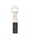 Pineider-Daily 23 Keyring-Bottalata Black Calfskin-PTS715056