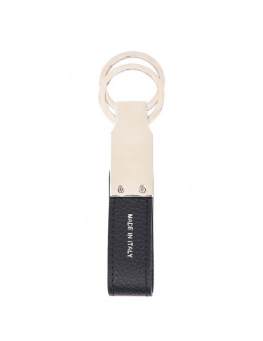 Pineider-Daily 23 Keyring-Bottalata Black Calfskin-PTS715056 2