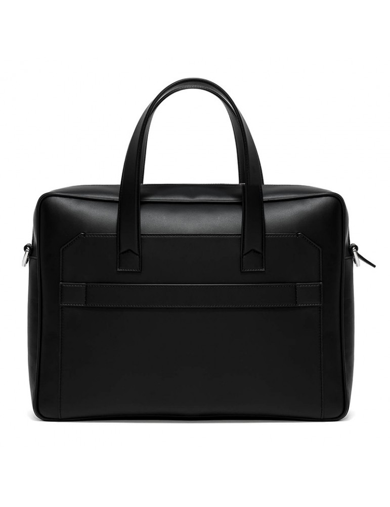 Pineider Briefcase - Black Smooth Calfskin - PC Holder -PSL001056
