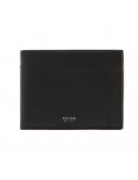 Pineider Wallet-Coin Purse-Smooth Black Calfskin-PSS708056