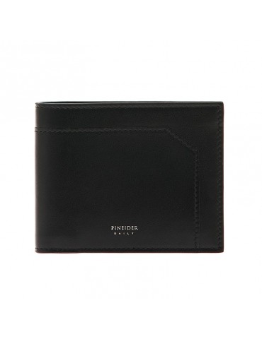 Pineider Wallet - Black Smooth Calfskin - PSS709056