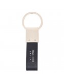 Pineider Keyring - Daily 23-Black Smooth Calfskin-PSS716056