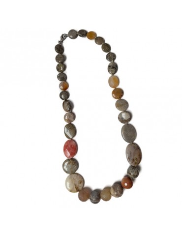 Della Rovere Necklace - in 925% Silver - Multicolored Stones - COLXP3 2