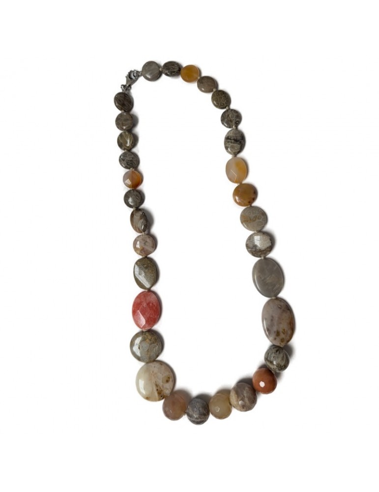 Collana Della Rovere - in Argento 925% - Pietre Multicolore - COLXP3