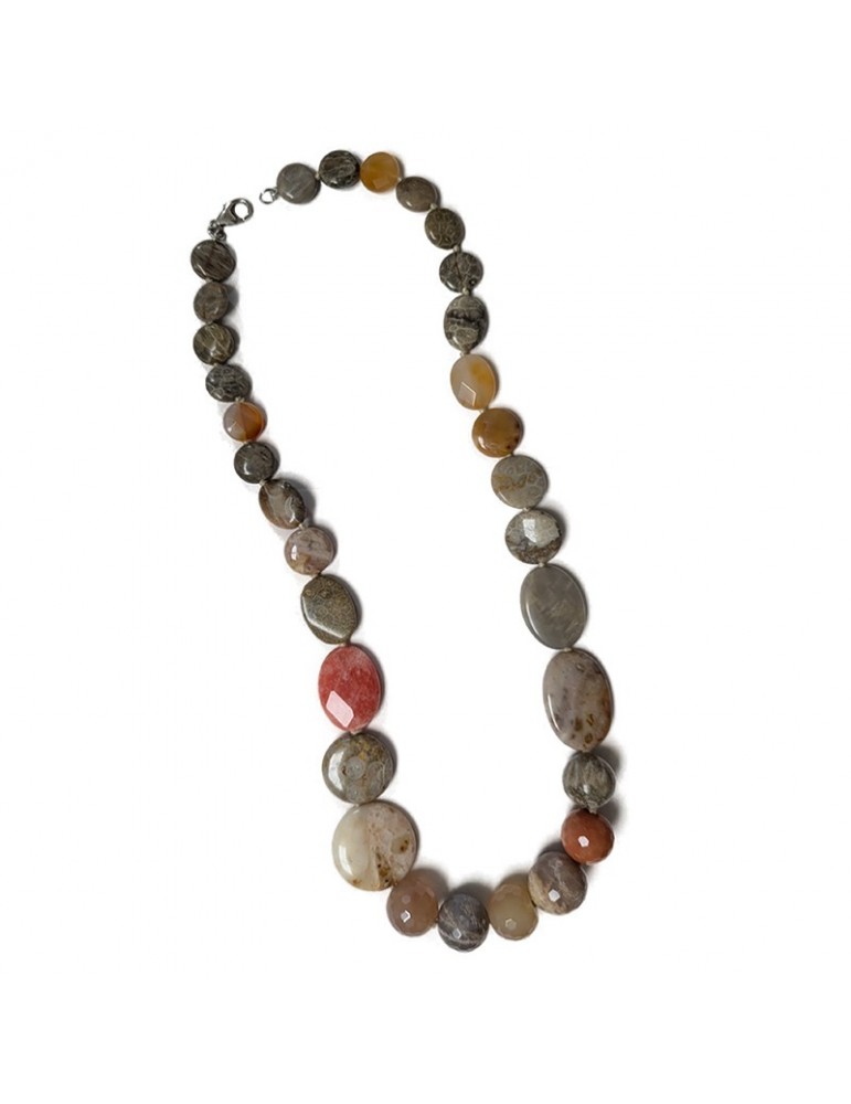 Collana Della Rovere - in Argento 925% - Pietre Multicolore - COLXP3