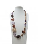 Della Rovere Necklace - Amethyst - Ferruginous Quartz - COLDR6020