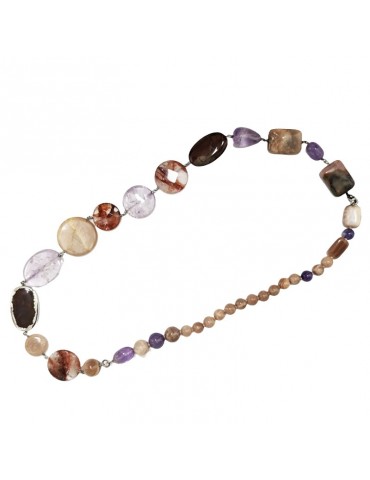 Della Rovere Necklace - Amethyst - Ferruginous Quartz - COLDR6020 2