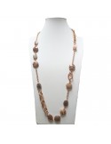 Della Rovere Necklace - Rose Gold - Agate - Moonstone - DR220