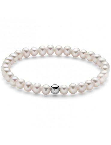 Bracciale Miluna - Perle Oriente 5,5 - 6 mm - Boule in Argento-PBR3034