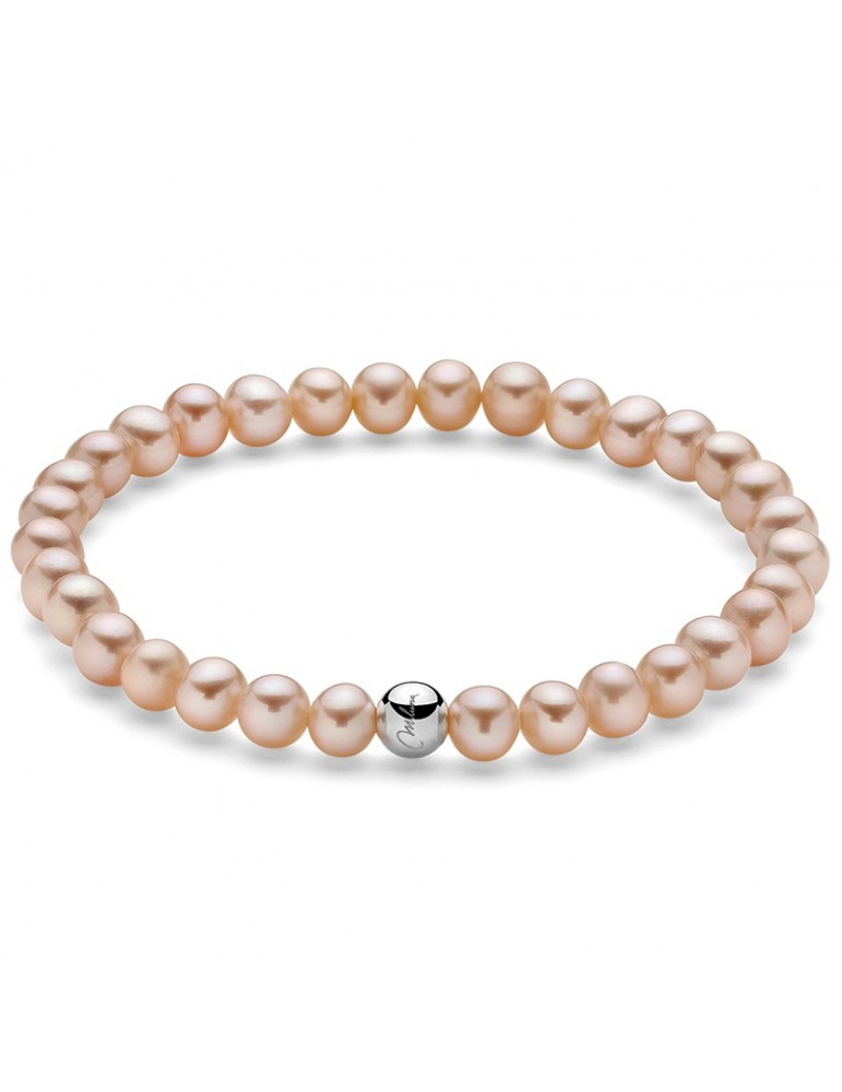 Bracciale Miluna-Perle Oriente Rosa 5,5 - 6 mm-Boule-Argento 925%-PBR3036