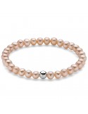 Bracciale Miluna-Perle Oriente Rosa 5,5 - 6 mm-Boule-Argento 925%-PBR3036