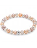 Bracciale Miluna - Perle Oriente Pesca e Lavanda - 5,5 - 6 mm -PBR3359