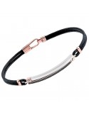 Zancan Bracelet - 18K Rose Gold - Black Diamonds 0.115 Ct-EB454BR