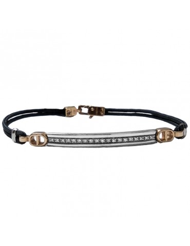 Zancan Bracelet - in 18K White Gold - White Diamonds 0.095 ct - EB450RB