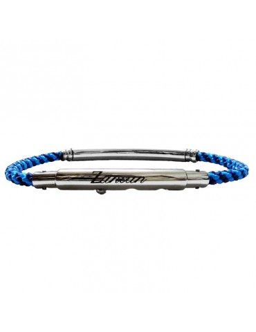 Bracciale Zancan - Cordino - Kevlar Blu e Nero - Argento 925%-EXB91401