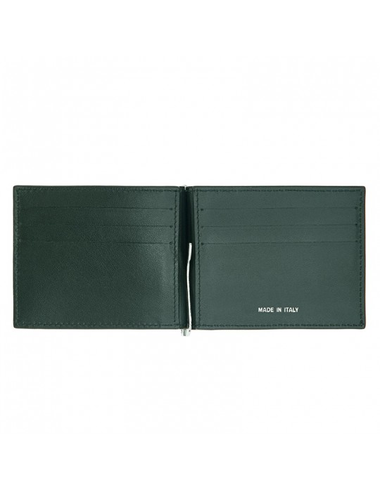 Pineider Money Clip - Daily 23-Green Smooth Calfskin-PSS712327