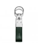 Pineider Double Keyring - Smooth Green Calfskin - PSS715327