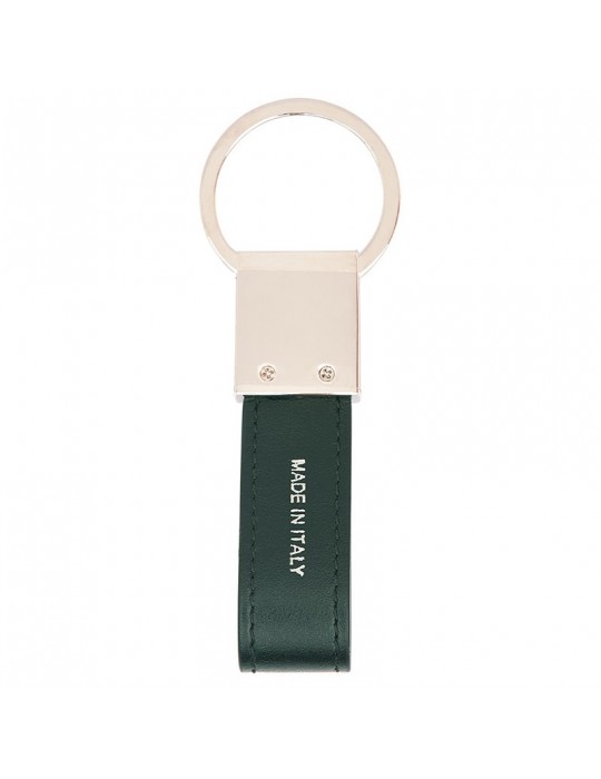 Pineider Keyring -Daily 23-Green Smooth Calfskin-PSS716327