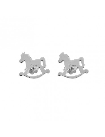 RUE DES MILLE WHITE HORSE EARRINGS - 0