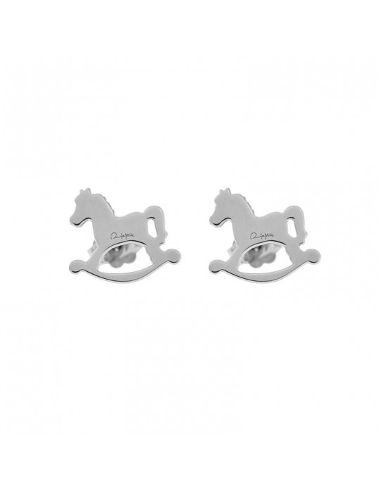 RUE DES MILLE WHITE HORSE EARRINGS - 0