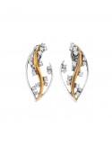 Chimento Earrings - Open Drop in 18K White Gold and 18K Rose Gold with 0.74 ct White Diamonds - 0