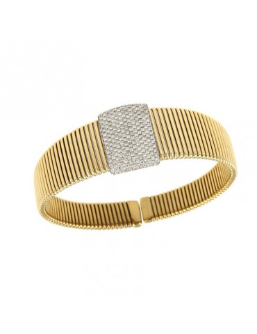Bracciale Antorà - Memento Tubogas in Oro Giallo 18 Carati con Diamanti Naturali 1,95 ct - ART5809