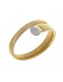 Bracciale Antorà - Memento Tubogas Contrariè in Oro Giallo 18 Carati con Diamanti Naturali 0,45 ct