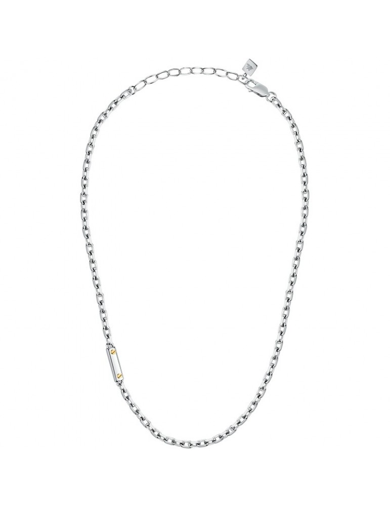 Morellato Necklace - Gold - Chain - Steel - Plate - Golden Screws - SATM16