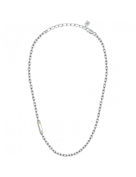 Morellato Necklace - Gold - Chain - Steel - Plate - Golden Screws - SATM16