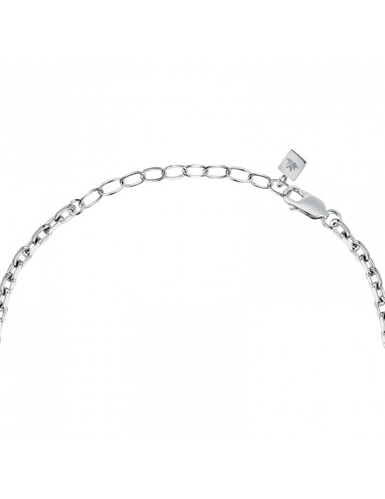 Collana Morellato - Gold - Catena - Acciaio - Targa-Viti Dorate-SATM16