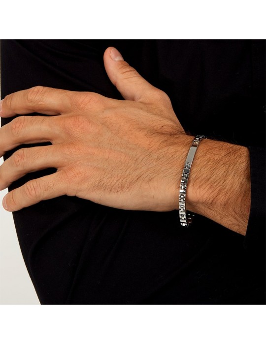 Bracciale Morellato -Gold-Acciaio-Elemento-Oro Giallo 18 Carati-SATM29