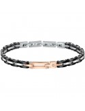 Morellato bracelet - Diamonds - Steel - Black links - Crystal - SAUK02