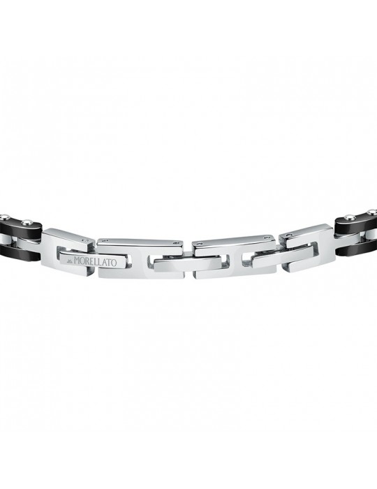 Morellato bracelet - Diamonds - Steel - Black links - Crystal - SAUK02