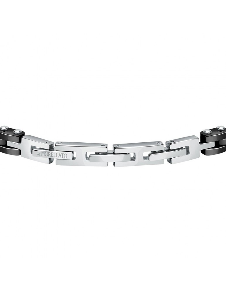 Bracciale Morellato - Acciaio - Maglie Gold - Cristalli Bianchi-SAUK03